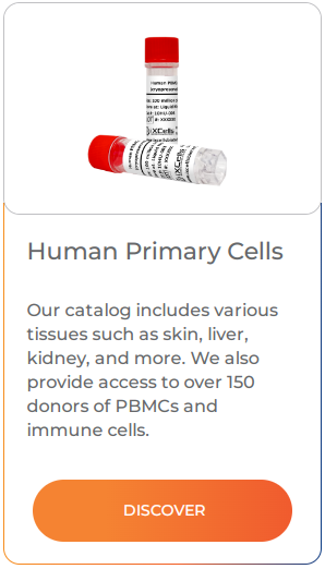 Our catalog includes various tissues such as skin, liver, kidney, and more. We also provide access to over 150 donors of PBMCs and immune cells.